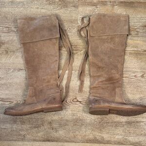 Frye Tan Over the Knee Boots